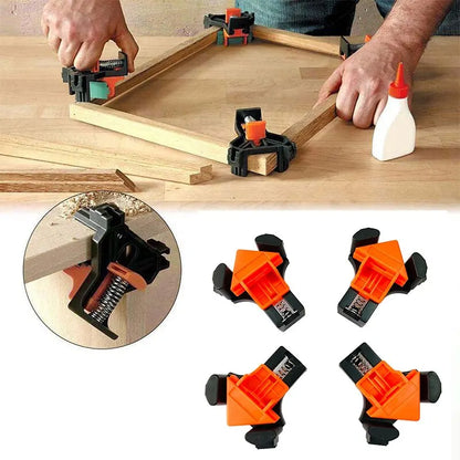 Woodworking Angle Clamp Tool Set 60/90/120 Degrees Fixer Photo Frame Picture Frame Clamp Home Tools Punching Installer Hand Tool